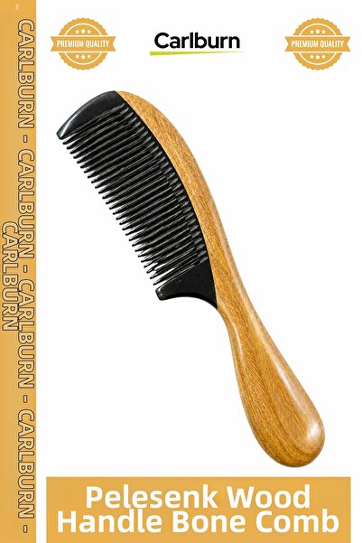 Carlburn # Pieptene natural antistatic, lucrat manual, ergonomic, cu efect de...