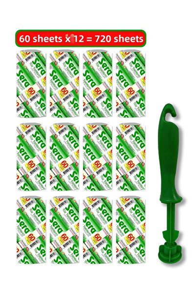 SERA Feather Collector 12 Replacement Rolls + Apparatus 720 Sheets
