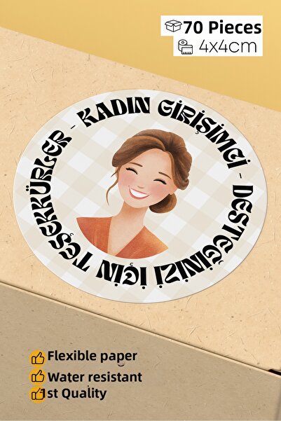 alışveriş kurdu ملصق لاصق لملصقات المنتجات الخاصة بتعبئة الشحن من قبل النساء ...