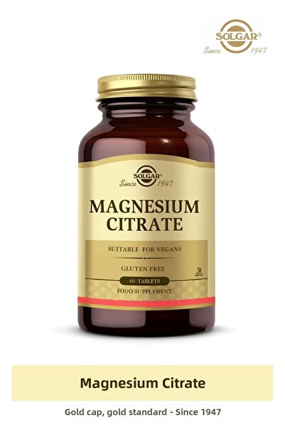 Solgar Magnesium Citrate 200 Mg 60 Tablets (Magnesium Magnesium Citrate)