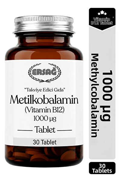 Ersağ Methylcobalamin Vitamin B12 Supplementing Food 30 Tablets