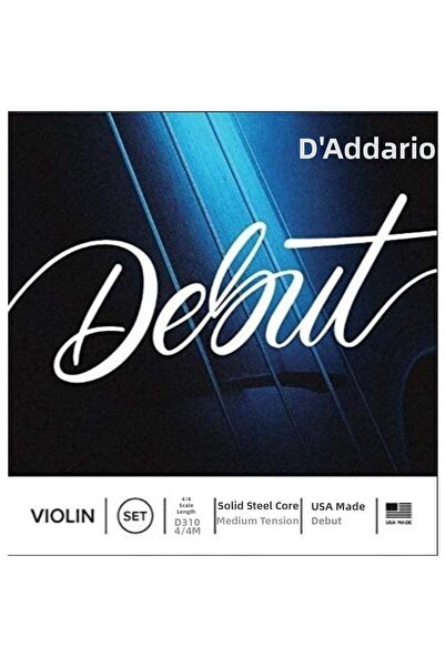 Generic Brand Set de corzi de vioară D'Addario D310 4/4M, 4/4, Tensiune medie