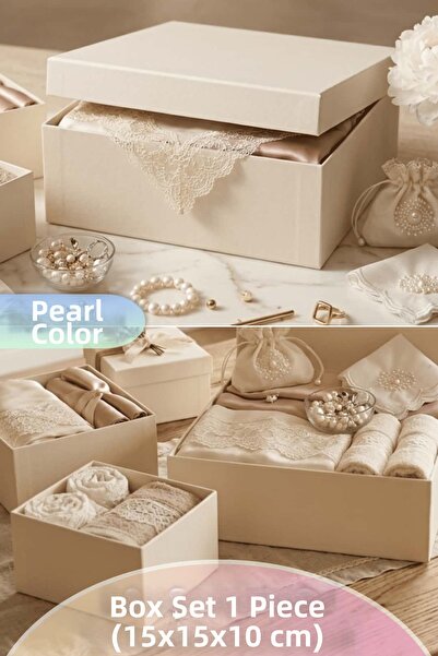 Dantelux Minimal Gift Bundle & Dowry Box (Cardboard Box with Lid) 1 Piece (15...