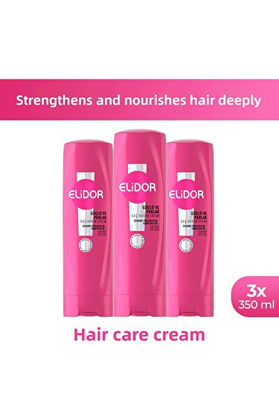 Elidor Hair Care Cream Strong and Shiny 350 ml X3