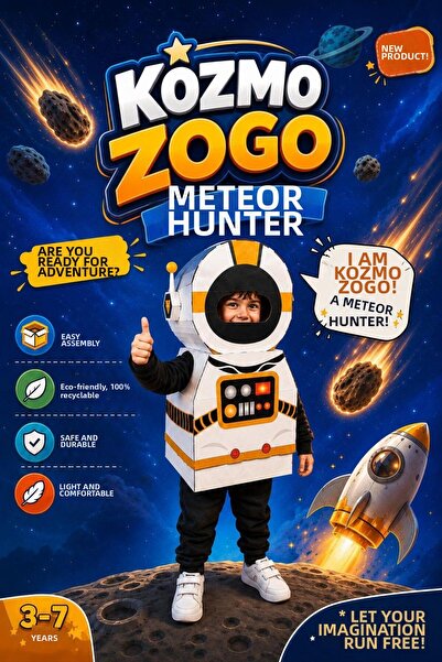 Kardinno Kozmo Zogo Jucărie educativă Costum purtabil din carton pentru copii...