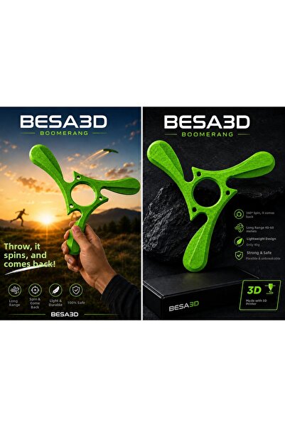 besa3d Tri - Boomerang Maxi Boy Sports Boomerang |   Lightweight and Durable