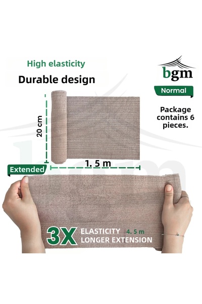 bgm 20 cm Elastic Bandage Set of 2
