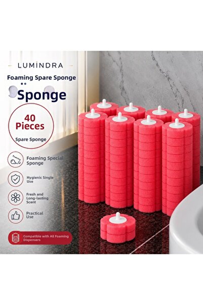 Lumindra Lavender Scented 40 Pieces of Foaming Disposable Replacement Sponges...