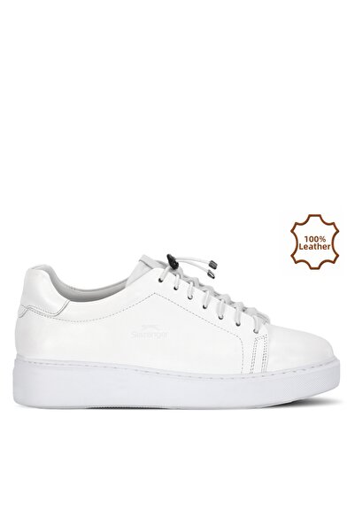 Slazenger Borrero Men's Leather White Casual Sports Shoes