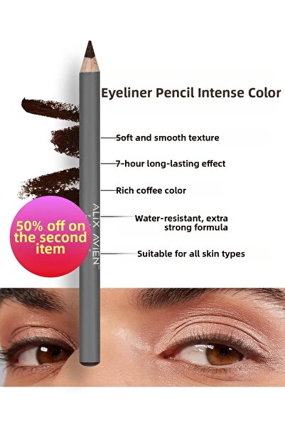 Alix Avien Waterproof Dense Pigmented Creamy Easy Version Brown Eye Liner - E...