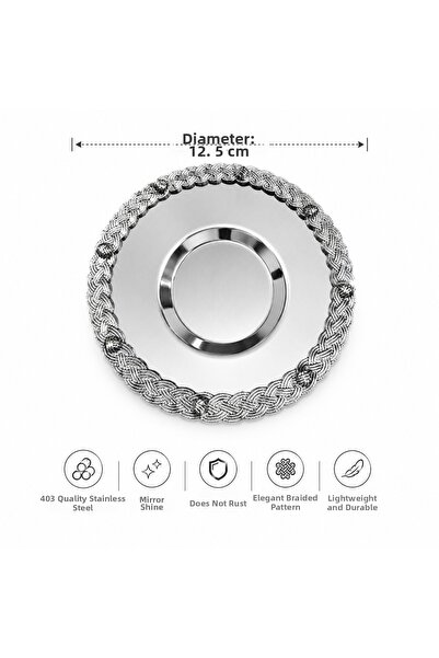 Turkco Premium Knitted Series 6-Piece Tea Plate Set