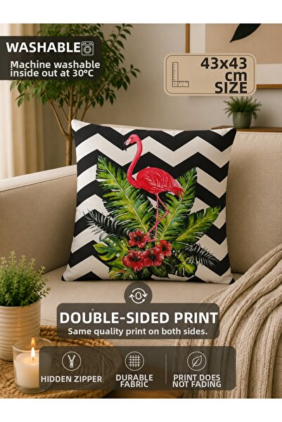 Eys Digital Printed Double Sided Cushion Cover 43X43