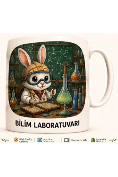 Rana İkra Art Rabbit Science Laboratory Mug