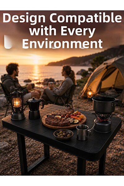 teknodayım Multi-Purpose Folding Camping Table Durable Picnic Balcony Garden ...