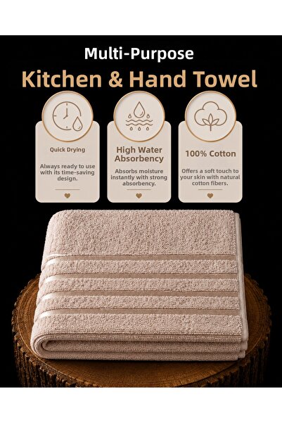 TEXTİLES MAGİC LAMP Multi-Purpose Cotton Kitchen Towel 40X70 cm – Border-Edge...