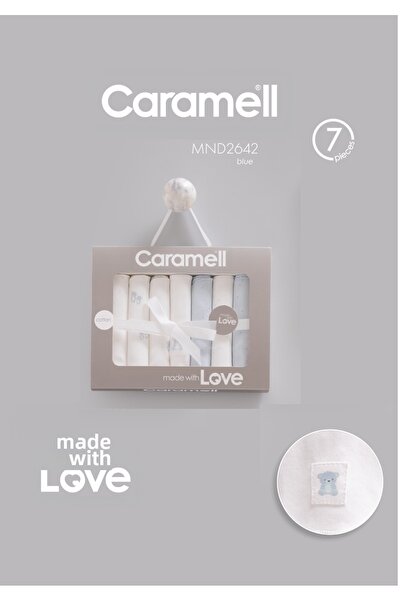 Caramell Barbosa Made with Love 7-Pack Mouth Wipes Natural Combed Cotton (Ant...