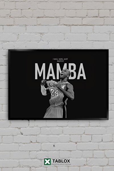 TABLOX Κόμπε Μπράιαντ Μάμπα Λέικερς Μπάσκετ NBA Διακοσμητικός πίνακας MDF με ...
