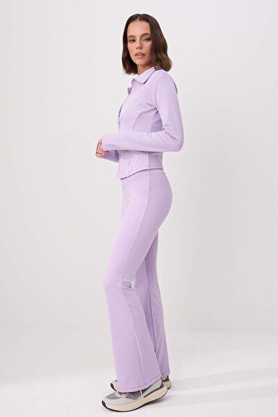 Trendyol Kollektion Lila Taucher-/Scuba-Leggings Sport-Leggings THMAW23TY00005