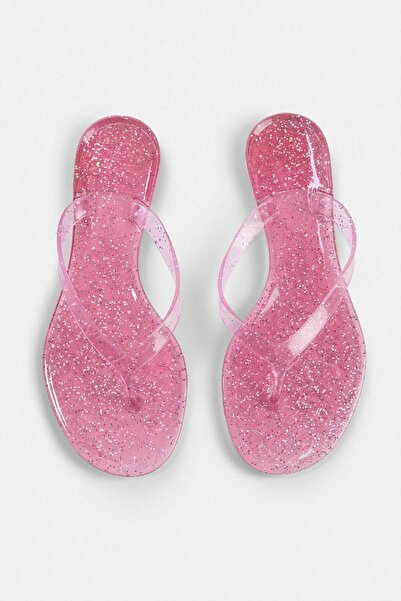TRENDYOL SHOES Pink Jelly Women's Flip Flops Takss26Te00055