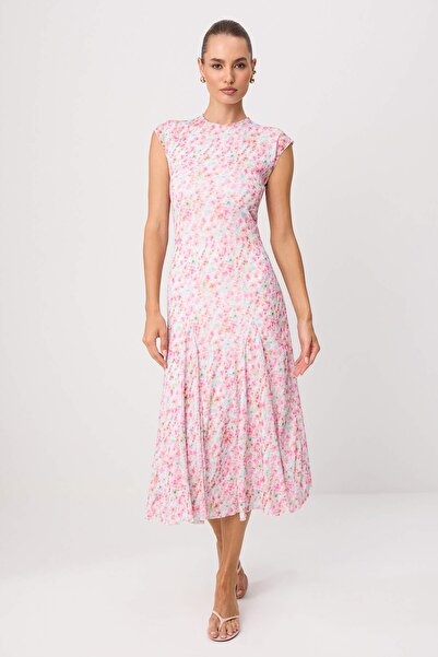 Trendyol Collection Multicolor Polka Dot Li A-Line /Chanel Form Sleeveless Ma...