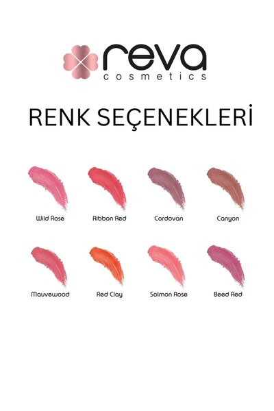 REVA Creamy matte lip gloss wild rose - matte cream lip gloss - no: 105 - vegan & clean content