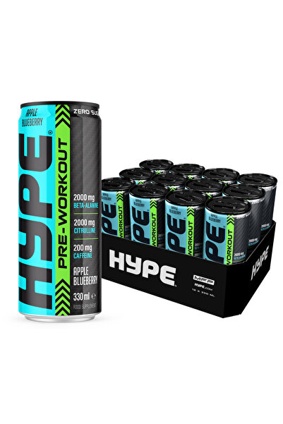 Hype Hype Pre-Workout Drink with Apple and Blueberry Flavor Pre Workout Drink...