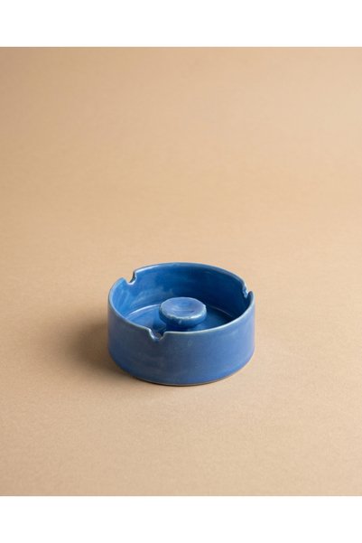 Me Gusta Blue Stoneware Ash Tray