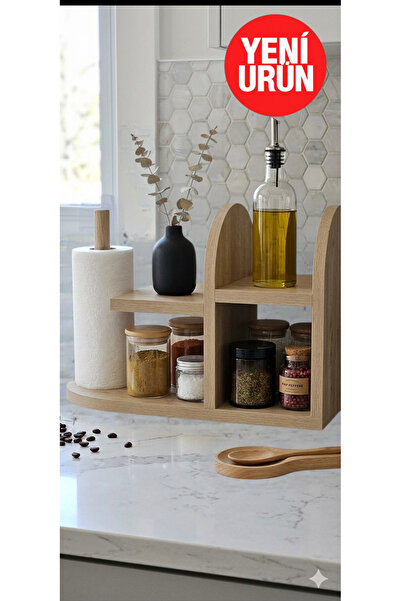 Bonn Countertop Shelf 100% MDF / Countertop Organizer/ Decorative Kitchen Shelf/Spice Rack