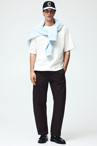 H&M Barrel Paça Chino Relaxed Fit
