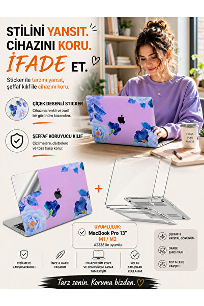Mcstorey Macbook Pro M1-m2 Case 13inch Sticker Paste Compatible With A2338 Pr...