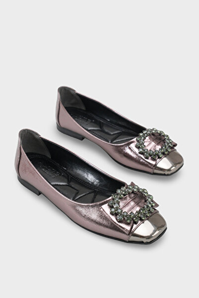 Capone Outfitters Adriana 058 Γυναικείες Πέτρινες Μπαλαρίνες