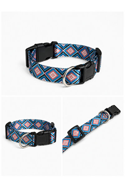 Generic Bohem Stil Geometrik Desenli Ayarlanabilir Köpek Boyun ve Gezdirme Ta...