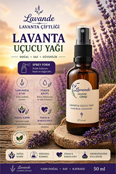 Lavanta Yağı (L. INTERMEDİA) 50 ml Sprey Başlıklı