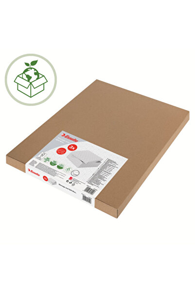 Esselte Set of 3 cardboard filing boxes 360 x 320 x 310 mm white Home Recycled
