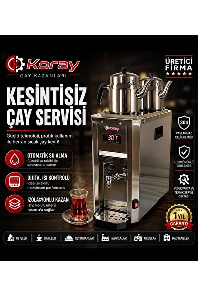 KORAY Slim model çay makinesi çay kazanı çay semaveri Cafe ofis okul için