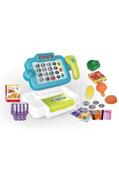 divendi-ro Set de joacă supermarket cu casă de marcat și 21 de accesorii, cu ...