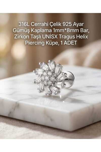 Daren 316L Cerrahi Çelik Paslanmaz Kararmaz Alerji Yapmaz Zirkon Taşlı Figürl...