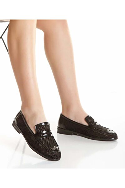 Kids Club Shoes Pantofi de balerină perforați pentru femei Feles Tricotaj, NEGRI