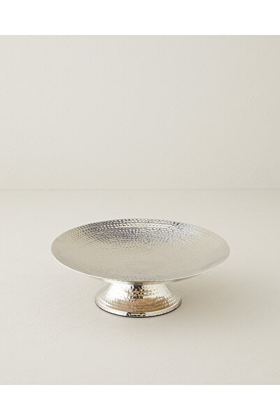 English Home Adora Metal Dekoratif Tepsi 28.5 x 28.5 x 9 cm Silver