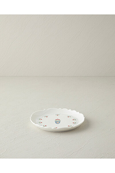 English Home Retro Realm New Bone China Pasta Tabağı 18 cm Beyaz - Turuncu