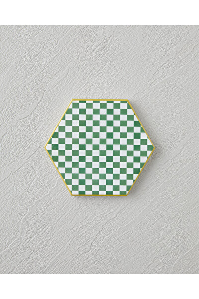 English Home Dalmata Ceramic Coaster 10.8X0.8 cm White - Green