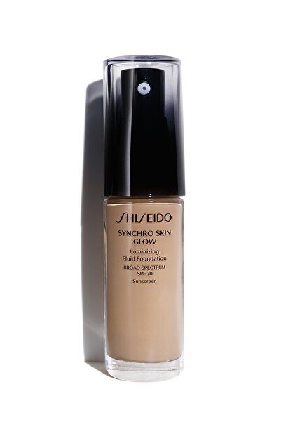 Shiseido Synchro Skin Glow Luminizing Foundation Natural 4 -Cilde ışıltı ve a...
