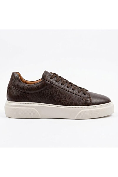 Paulo Luíz 1090 Brown Skin - White Sole Genuine Leather Men's Sneakers