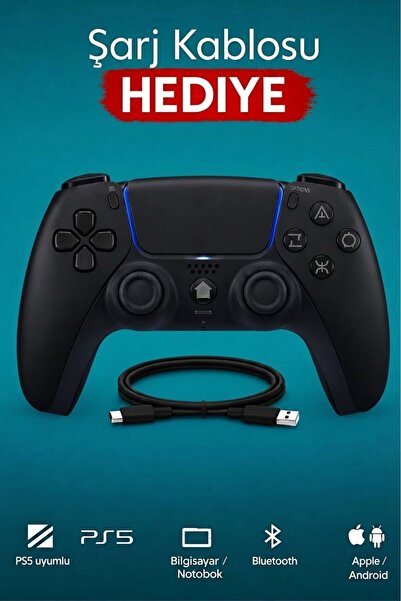 NEFFO PS5 Oyun Kolu Joystick PlayStation 5 Tam Uyumlu Muadil