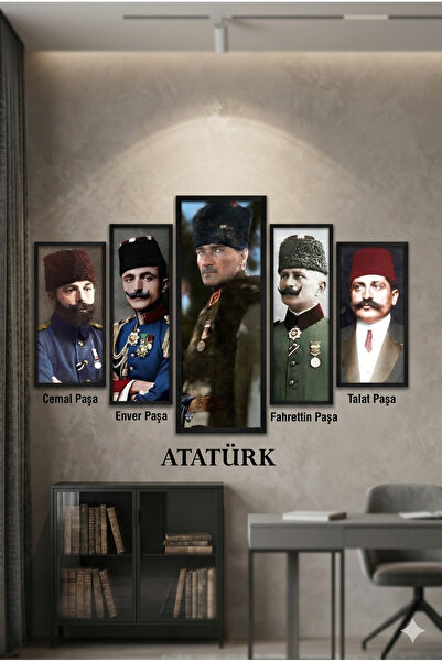 Meteor Medya Renkli Cemal Paşa, Enver Paşa, ATATÜRK, Fahrettin Paşa, Talat Pa...