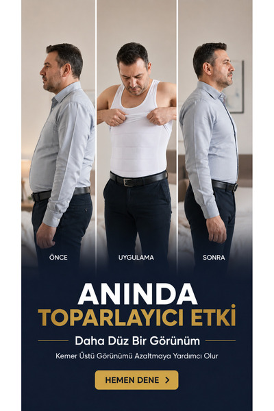 Mila Pars Slim Lift Premium Erkek Atlet Korse – Yeni Nesil Nano Tekstil, Anın...