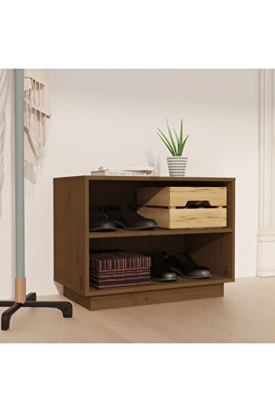 Concept Dulap pantofi, maro miere, 60x34x45 cm, lemn masiv de pin