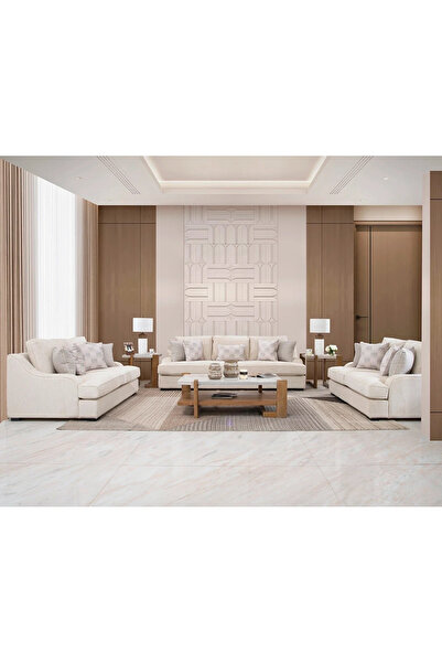 Midas Furniture طقم أريكة من الشنيل 3 قطع مقاس 262×112×101 سم باللون الرمادي ...