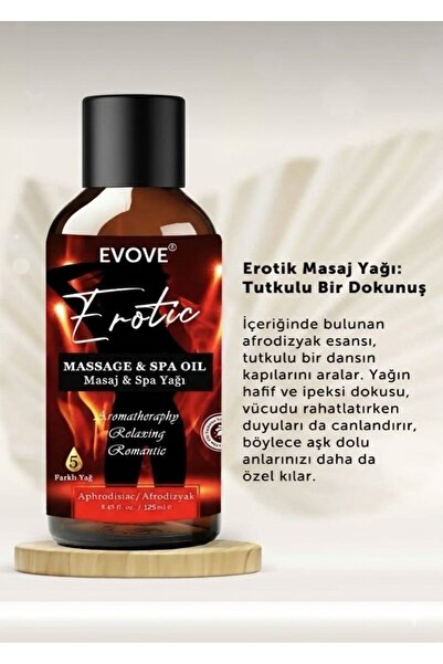 Genel Markalar Etkili Erotik Masaj Yağı Aromaterapi Masaj Yağı Kayganlaştırıcı 125 ml