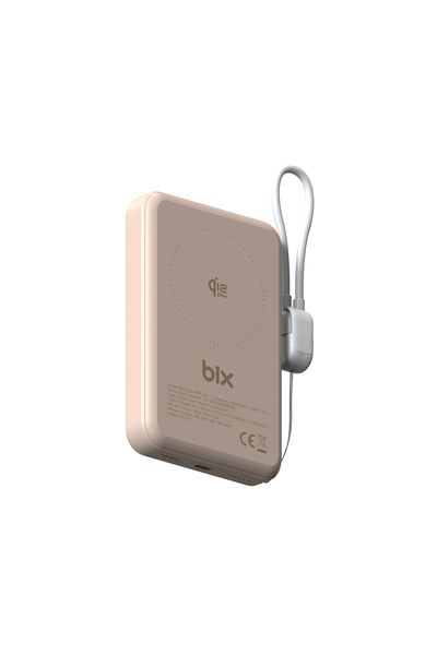 Bix PB121 Qi2.2 Sertifikalı 25W Kablosuz Magsafe 10000mAh Semi-Solid State Po...